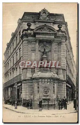 Cartes postales Lille La Fontaine Vallon