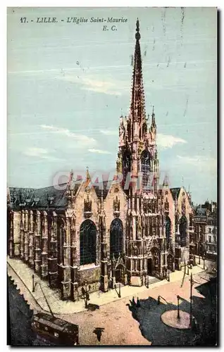 Cartes postales Lille L Eglise Saint Maurice