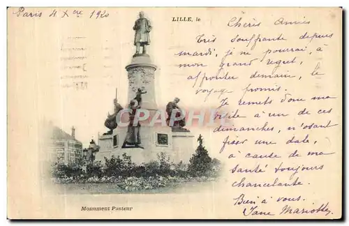 Cartes postales Lille Le Monument Pasteur