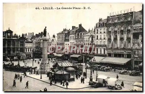 Cartes postales Lille La Grande Place