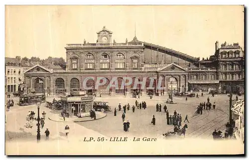 Cartes postales Lille La Gare