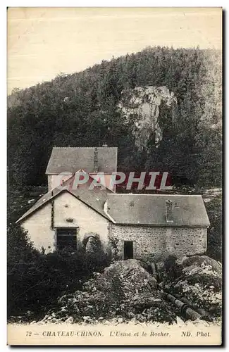 Cartes postales Chateau Chinon L Usine et le Rocher