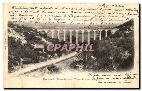 Cartes postales Environs de Chateau Chinon Viaduc de Montreuilon