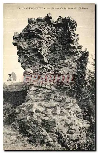 Cartes postales Chateau Chinon Ruines de la Tour du Chateau