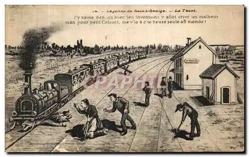 Cartes postales Legende de Saint Saulge Le Tacot Train
