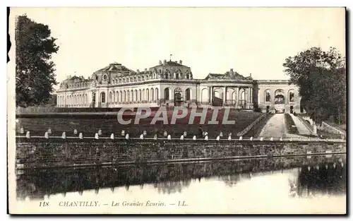 VINTAGE POSTCARD Chantilly Large Stables