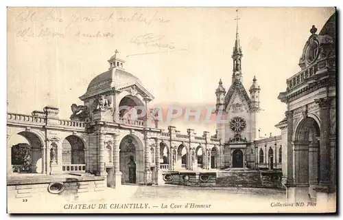 Ansichtskarte AK Chateau de Chantilly La Cour d Honneur