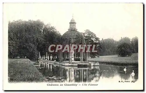 Cartes postales Chateau de Chantilly L iie d Amour