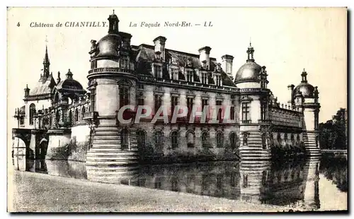 Cartes postales Chantilly La Facade Nord Est