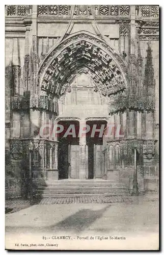 Cartes postales Clamecy Portail de Eglise St Martin