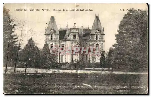 Ansichtskarte AK Pougues les Eaux pres Nevers Chateau de M Bert de Labussiere