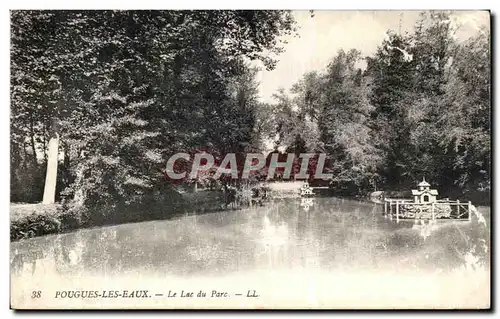 Ansichtskarte AK Pougues les Eaux Le Lac Du Parc