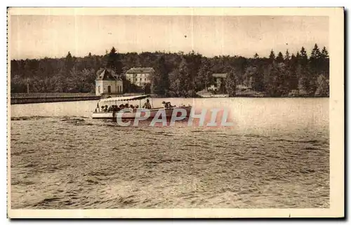 Ansichtskarte AK En Morvan Lac des Settons Depart pour le tour du lac