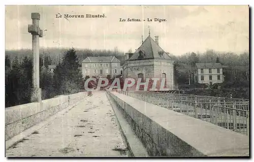 Cartes postales Lac des Settons La Digue