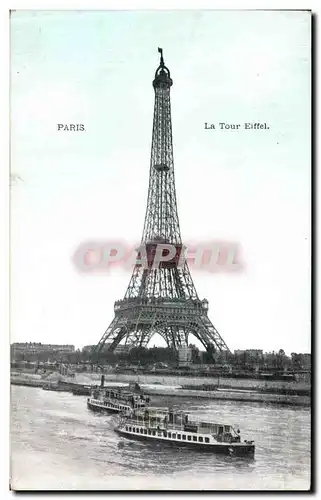 Ansichtskarte AK Paris La Tour Eiffel Peniche