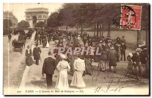 Cartes postales Paris L Avenue du Bois de Boulogne