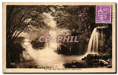 Ansichtskarte AK Le Lac des Minimes en automne Vincennes