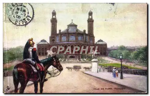 Cartes postales Ville De Paris Trocadero Dragon Militaria