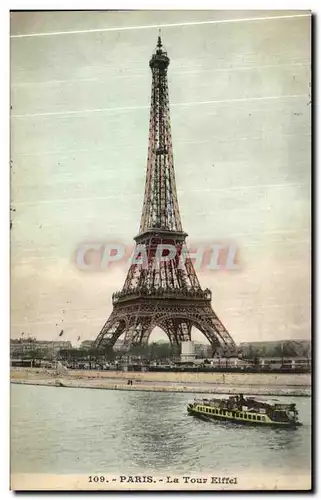 Ansichtskarte AK Paris La Tour Eiffel Peniche