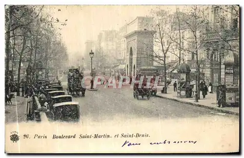 Cartes postales Paris Boulevard Saint Martin et Saint Denis