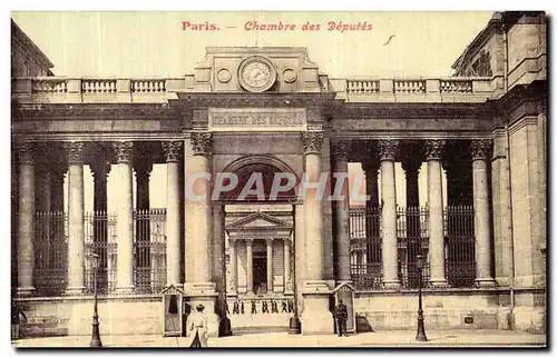 Ansichtskarte AK Paris Chambre des Deputes carte toilee