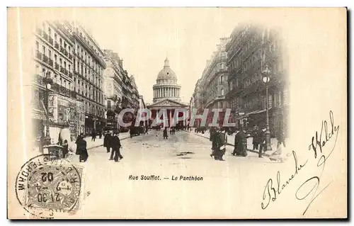 Cartes postales Rue Souffiot Le Pantheon