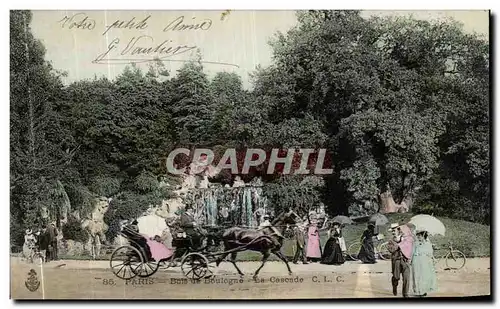 Cartes postales Paris Bois de Boulogne La Cascade