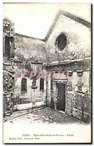 Ansichtskarte AK Paris Eglise Saint Julien le Pauvre Entree