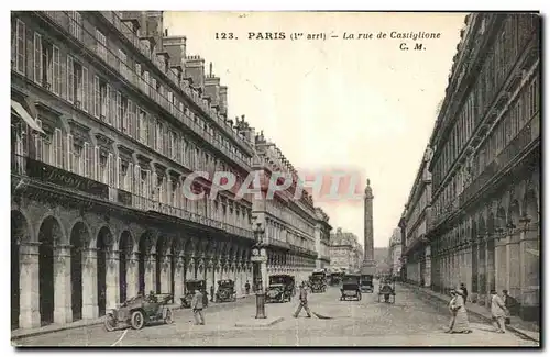 Cartes postales Paris La rue de Castiglione