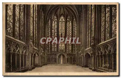 Ansichtskarte AK Paris En Flanant Sainte Chapelle Interieur de la chapelle haute