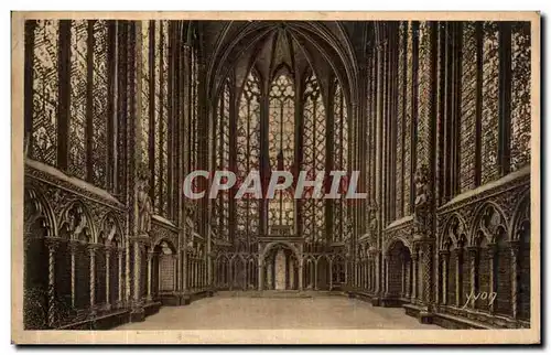 Cartes postales Paris En Flanant Sainte Chapelle Interieur de la chapelle haute