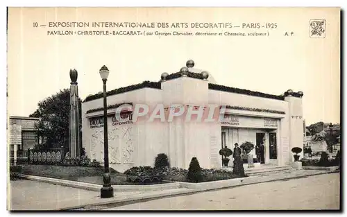 Ansichtskarte AK Exposition Internationale Des Arts Decoratifs Paris 1925 Pavillon Christofle Baccarat