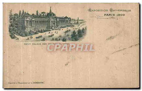 Cartes postales Paris Petit palais des Champs elysees Exposition universelle 1900