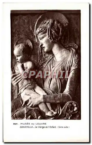 Cartes postales Musee du Louvre Donatello La Vierge et l Enfant