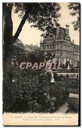 Ansichtskarte AK Paris Le Jardin des Tuileries et le Pavillon de Rohan