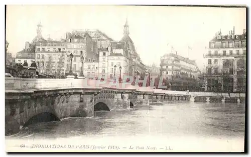 Ansichtskarte AK Inondations De Paris Le Pont Neuf