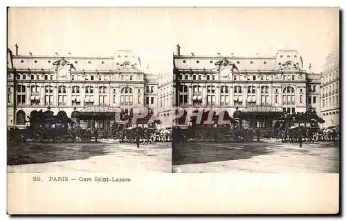 Cartes postales Paris Gare Saint Lazare