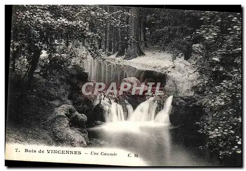 Ansichtskarte AK Bois de Vincennes Une Cascade