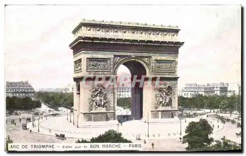 Ansichtskarte AK Arc De Triomphe Edite par le Bon Marche Paris