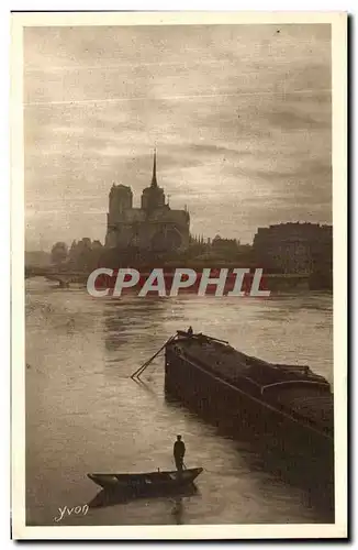 Ansichtskarte AK Paris La Seine au Quai de la Tournelle Notre Dame