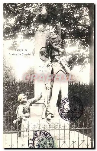 Cartes postales Paris Statue de Charlet Soldat Militaria