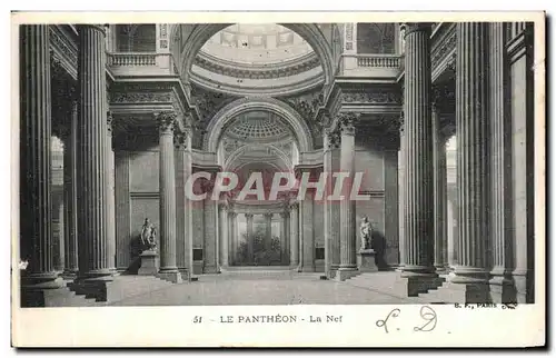 Cartes postales Le Pantheon La Nef Paris