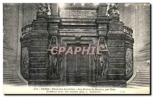 Ansichtskarte AK Paris Hotel des Invalides Les Portes de Bronze par Etex fondues avec les canons pris a Austerlit