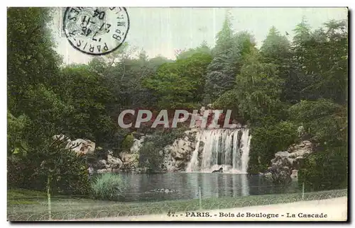 Ansichtskarte AK Paris Bois De Boulogne La Cascade