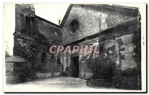 Ansichtskarte AK Paris Facade de L Eglise Saint Julien Le Pauvre