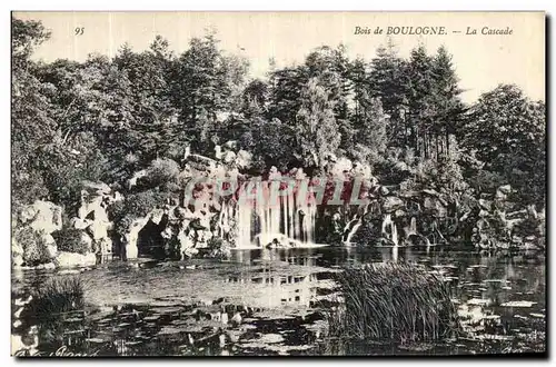 Ansichtskarte AK Bois de Boulogne La Cascade