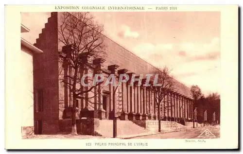 Ansichtskarte AK Paris Exposition Coloniale Internationale Paris 1931 Palais principal de l Italie