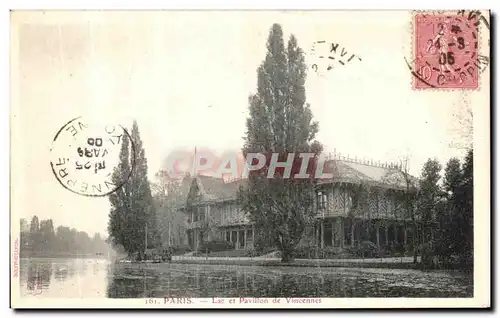 Cartes postales Paris Lac et Pavillon de Vincennes