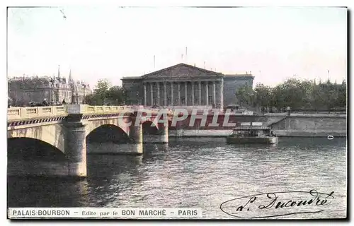 Cartes postales Palais Bourbon Bon Marche Paris