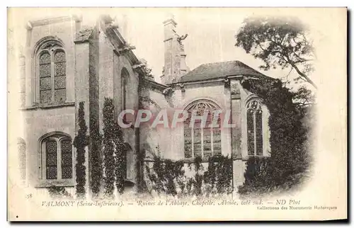 Ansichtskarte AK Valmont Ruines de l Abbaye Chapelle Abside